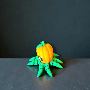 tiny pumpkin octopus schlüsselanhänger